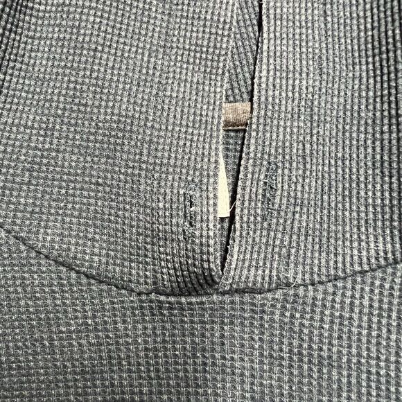 Billabong Hoodie Mens Small Teal Blue Lightweight Pullover Waffle Texture - Picture 8 of 8